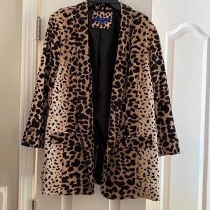Leopard Print Blazer size L